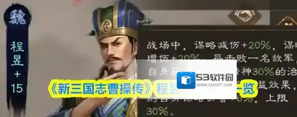 《新三国志曹操传》程昱技能强度一览