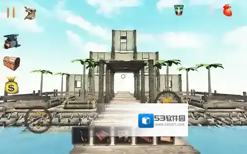 木筏海上生存岛屿